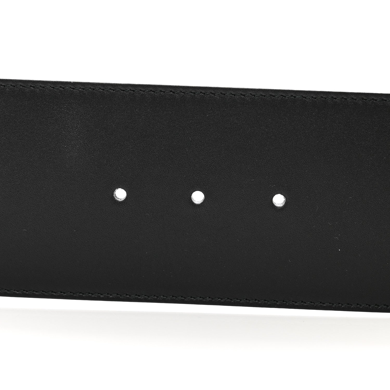 Gucci Moon Calfskin Pearl Double G 70mm Belt 80 32 Black Cream 4 of 4