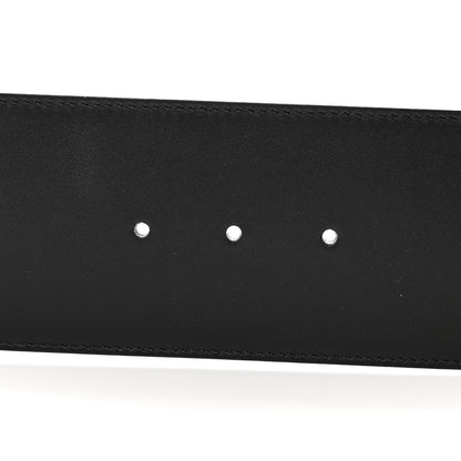 Gucci Moon Calfskin Pearl Double G 70mm Belt 80 32 Black Cream 4 of 4