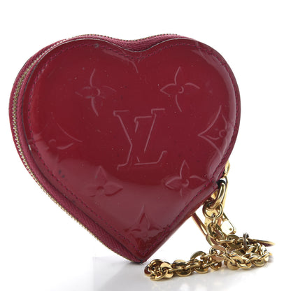 Louis Vuitton Vernis Heart Coin Purse Rose Indien 3 of 7
