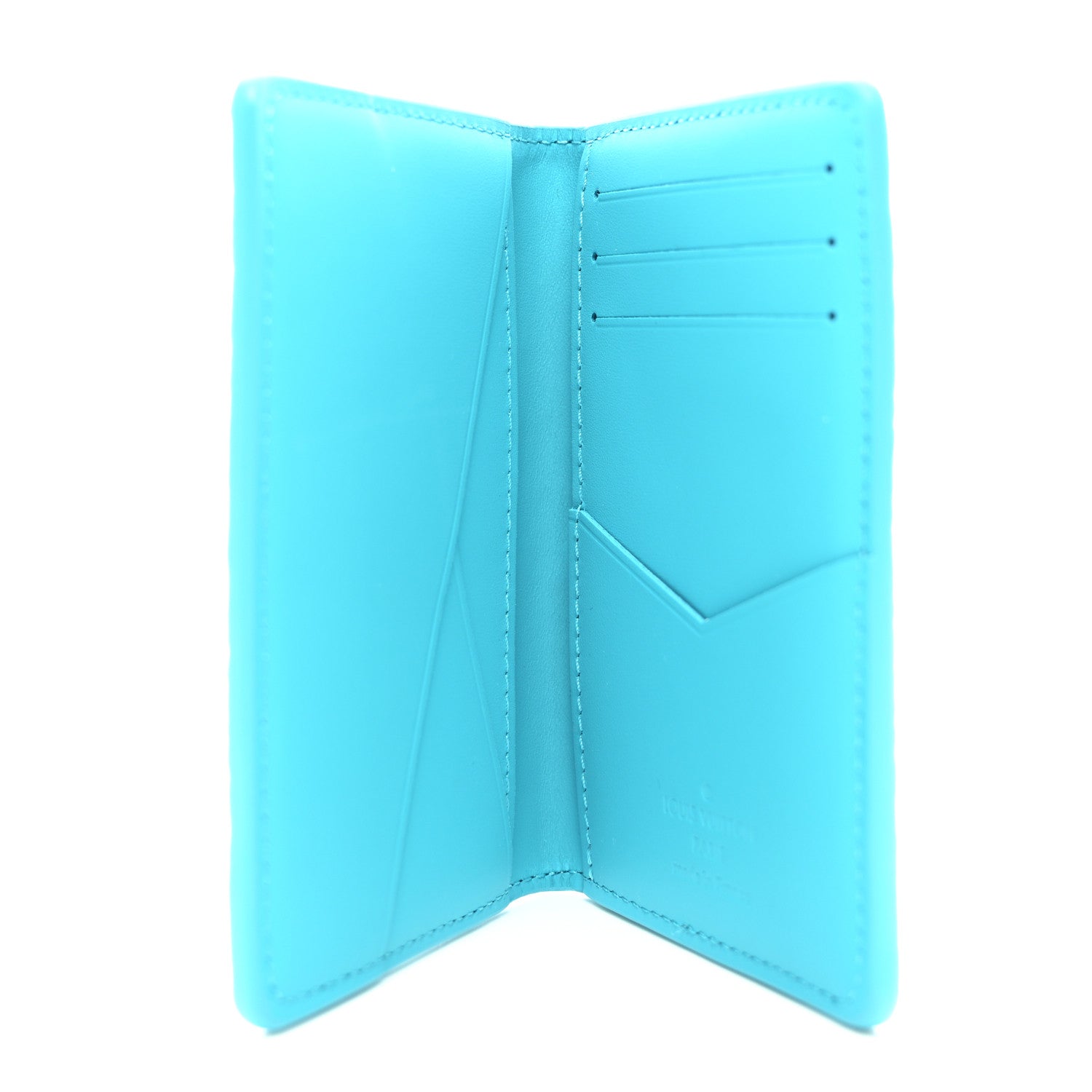 Louis Vuitton Taurillon Monogram Pocket Organizer Turquoise 5 of 6