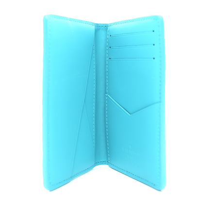 Louis Vuitton Taurillon Monogram Pocket Organizer Turquoise 5 of 6
