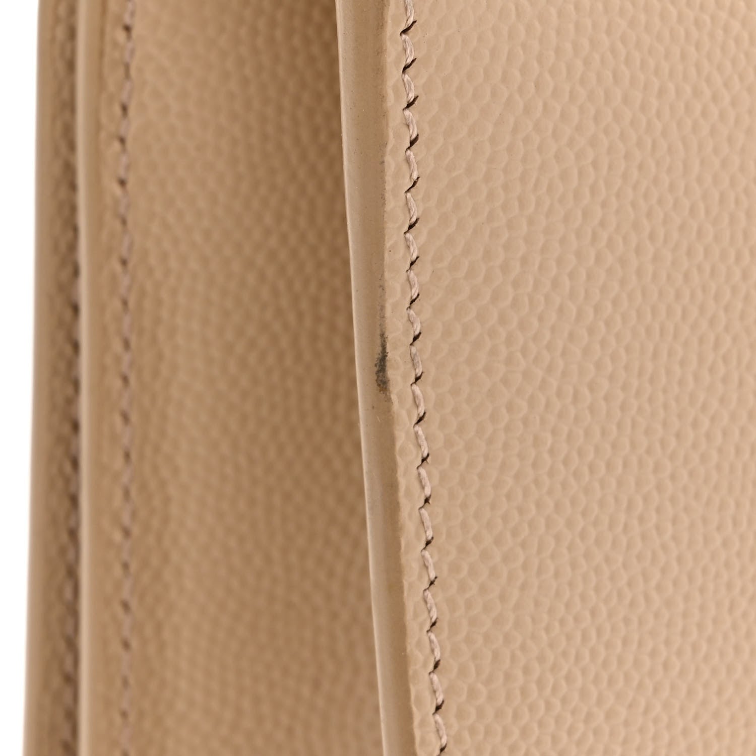 Saint Laurent Grain De Poudre Classic Monogram Cassandre Clutch Nude 8 of 10