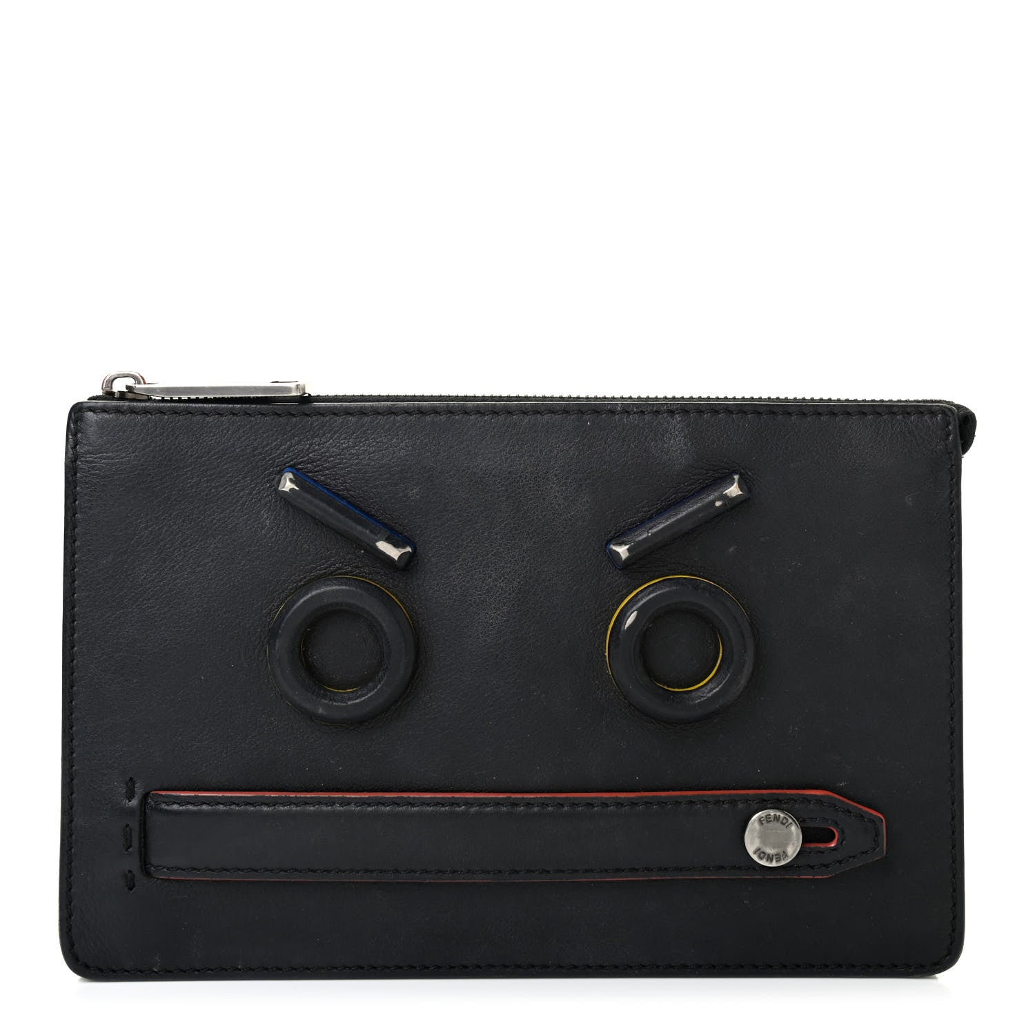 Fendi Faces Slim Clutch Black 1 of 7