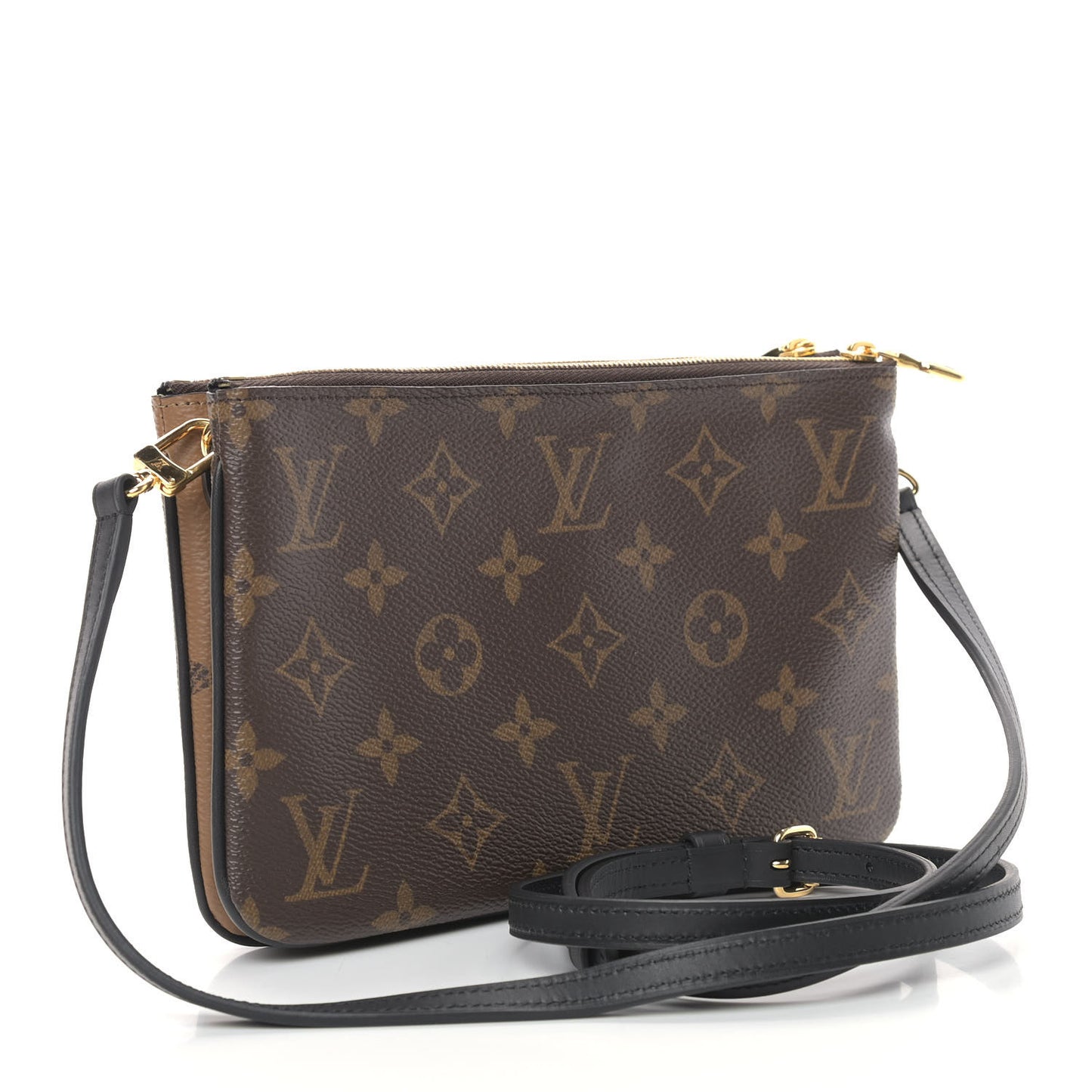 Reverse Monogram Giant Double Zip Pochette