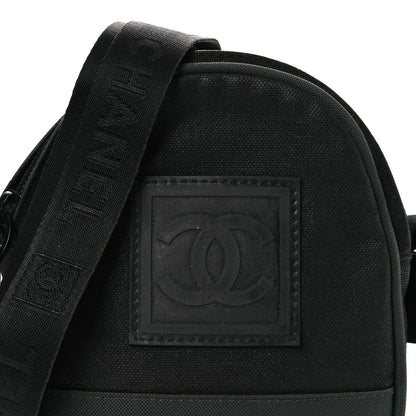 Chanel Canvas Nylon Sport Crossbody Black Green 8 of 15
