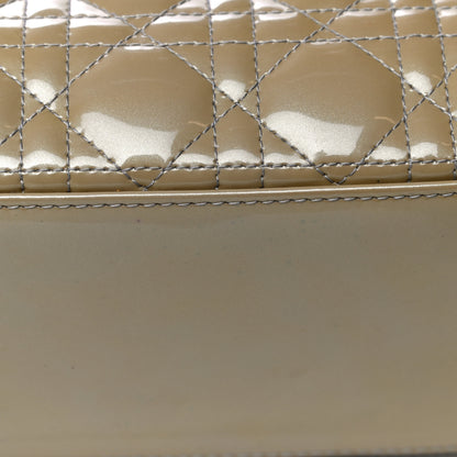 Christian Dior Patent Cannage Medium Lady Dior Beige 10 of 12