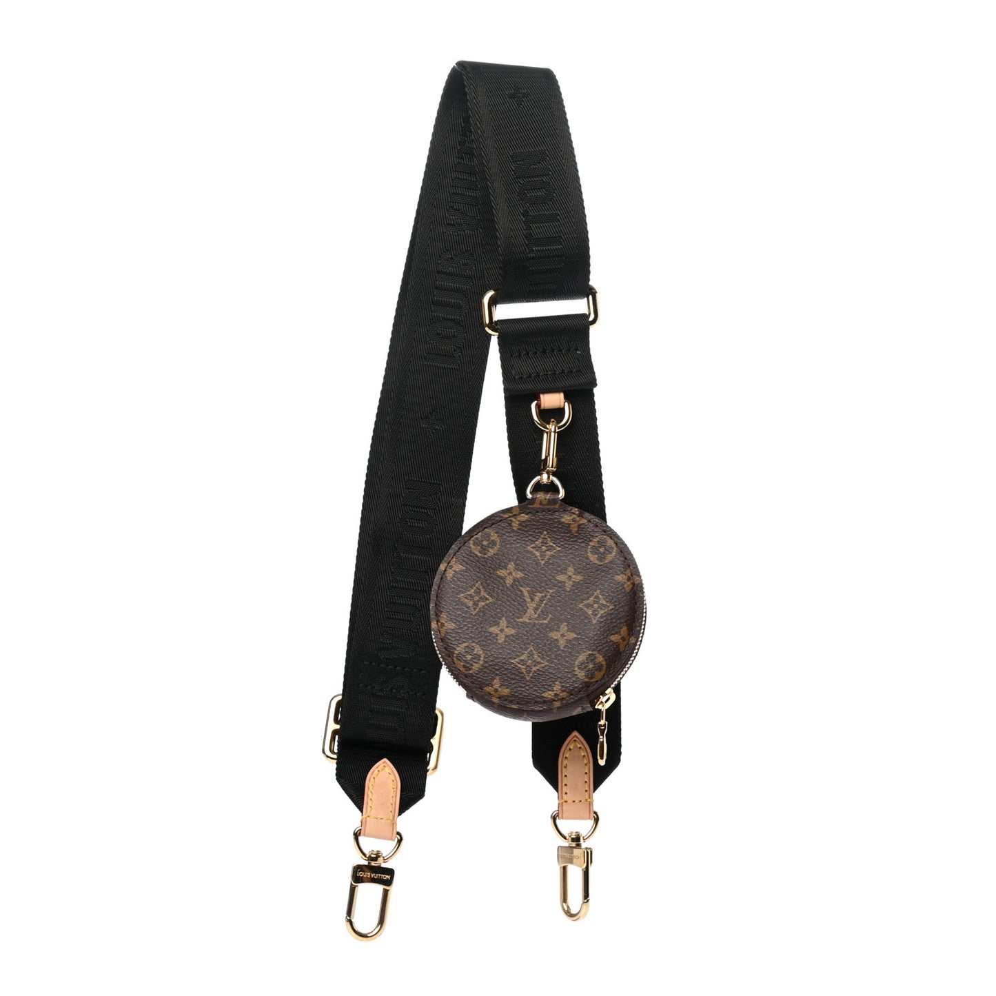 Monogram Multi Pochette Accessories Bandouliere Shoulder Strap Black