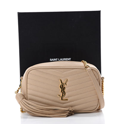 Saint Laurent Grain De Poudre Matelasse Monogram Mini Lou Camera Bag New Powder 10 of 10