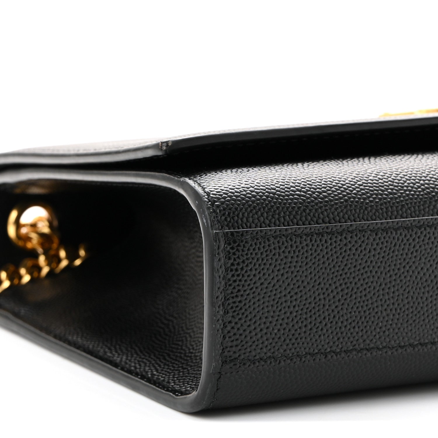Saint Laurent Grain De Poudre Medium Classic Monogram Kate Satchel Black 9 of 10