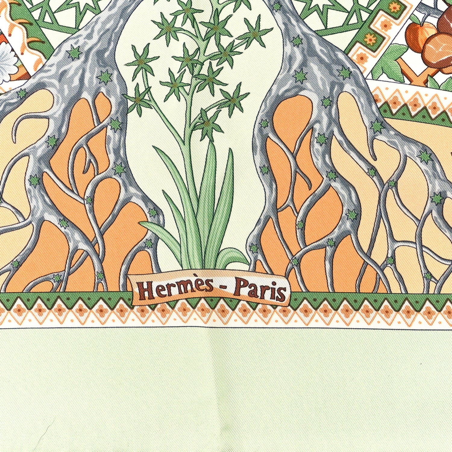 Hermes Silk Axis Mundi Shawl 90 3 of 4