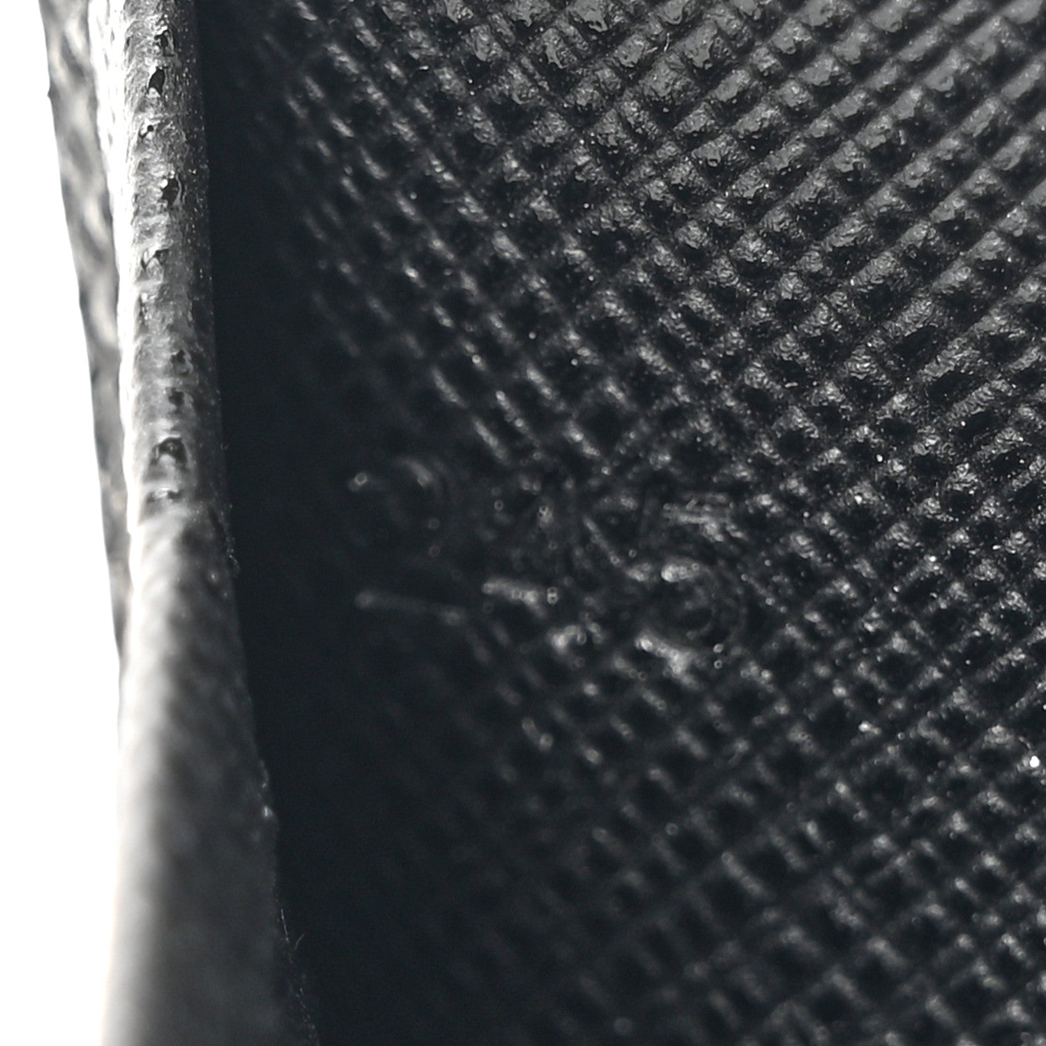 Prada Saffiano Triangle Card Holder Black 7 of 7