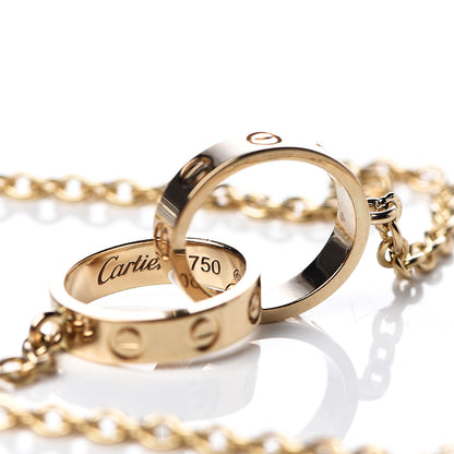 Cartier 18K Yellow Gold Interlocking LOVE Necklace 5 of 5