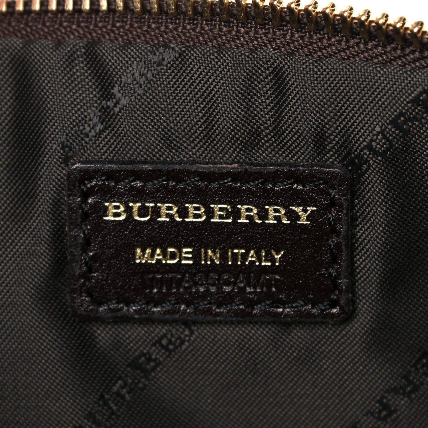 Burberry Haymarket Check Small Peyton Crossbody Clutch Bag Chocolate 6 of 11