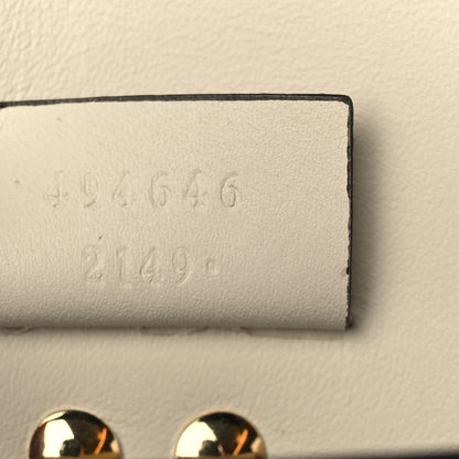 Gucci Calfskin Super Mini Sylvie Chain Shoulder Bag White 7 of 7