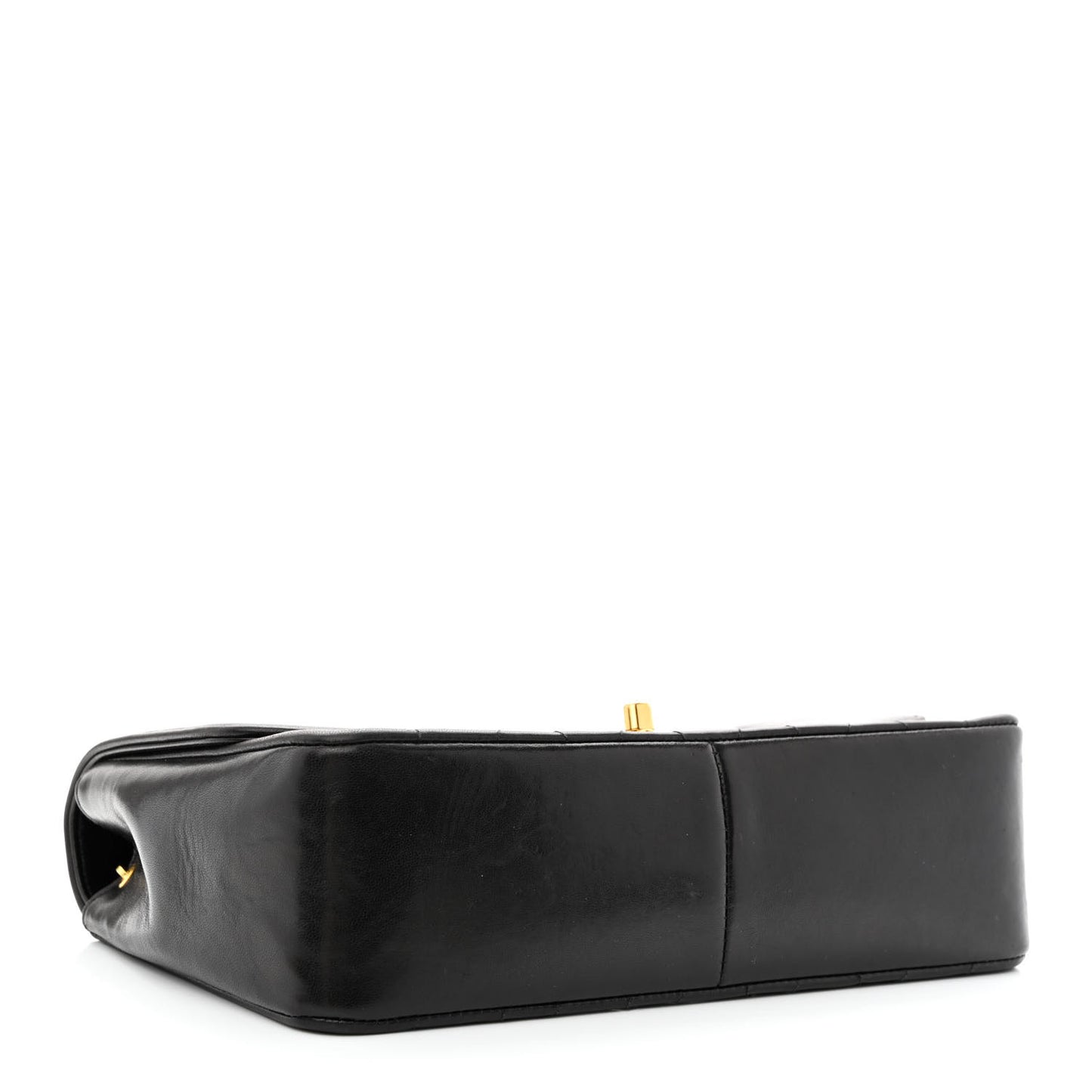 Lambskin Quilted Medium Single Flap Black