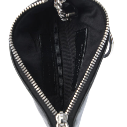 Saint Laurent Calfskin Matelasse Monogram Key Pouch Black 5 of 7