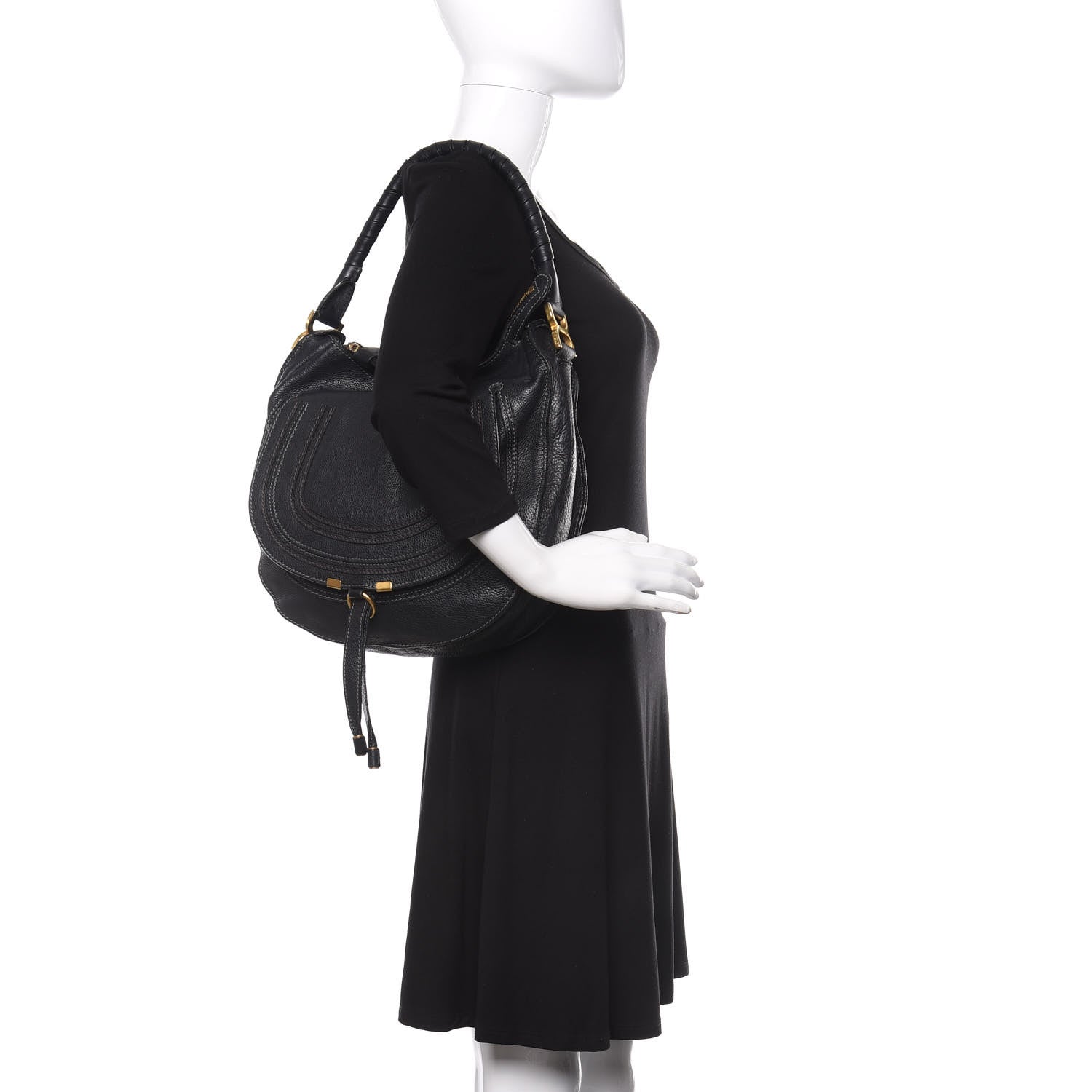 Chloe Calfskin Medium Marcie Hobo Black 2 of 10