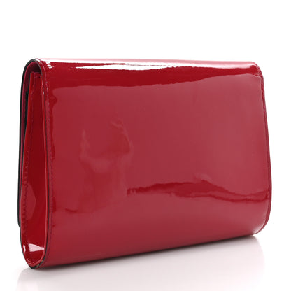 Louis Vuitton Patent Louise Clutch Rose Indien 3 of 12