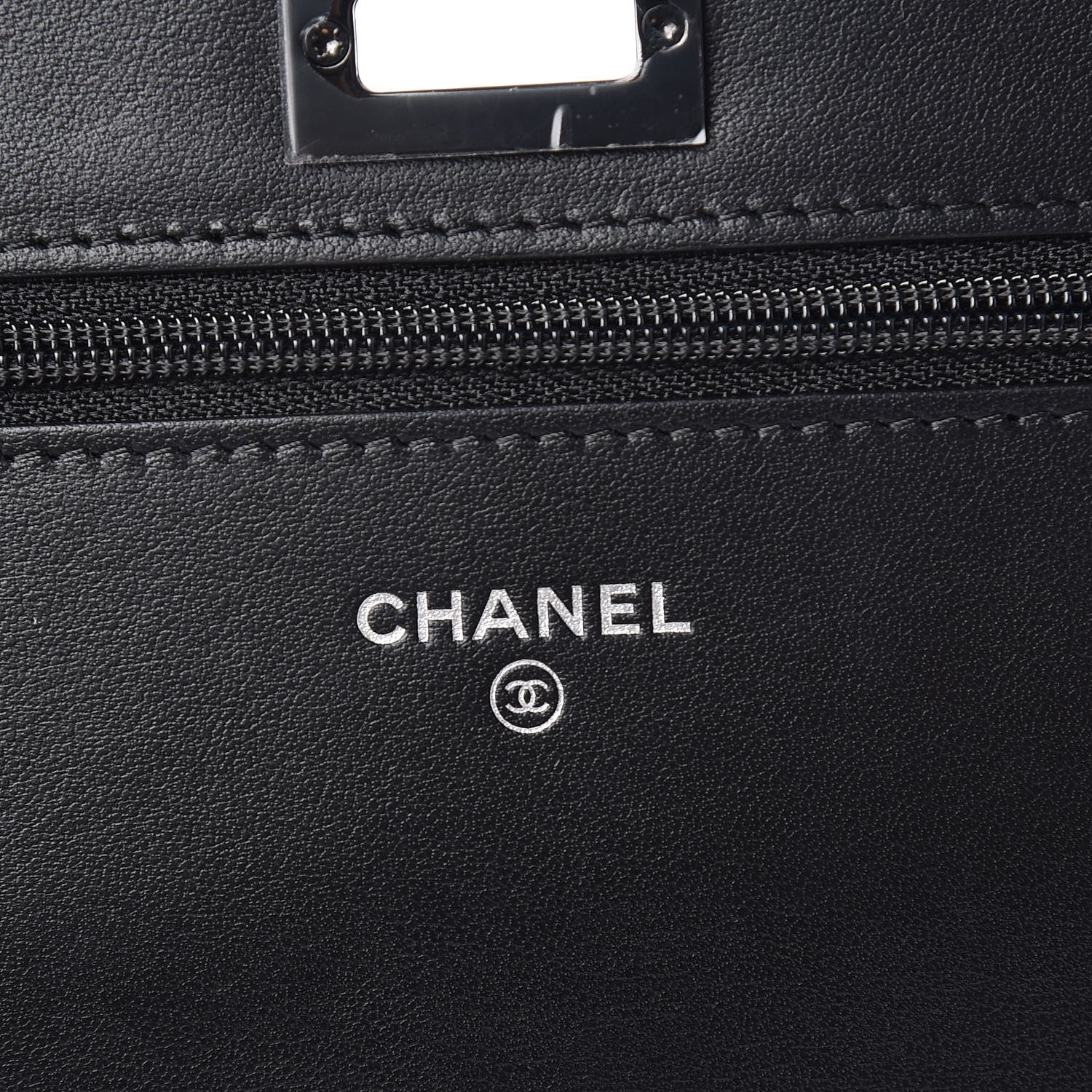 Chanel Aged Calfskin Quilted Reissue Wallet On Chain WOC So Black 6 of 12