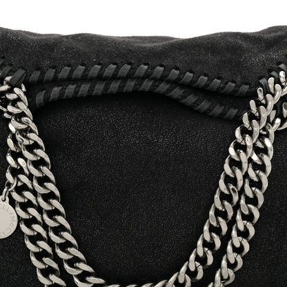 Stella McCartney Shaggy Deer Mini Falabella Fold Over Tote Black 7 of 9