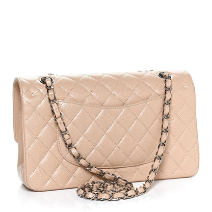 Chanel Caviar Quilted Medium Double Flap Beige 3 of 11