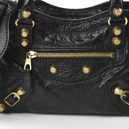 Balenciaga Agneau Giant 12 Gold Hardware Mini City Black 10 of 10