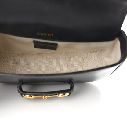 Gucci Azalea Calfskin Web Mini Horsebit 1955 Shoulder Bag Black 5 of 10