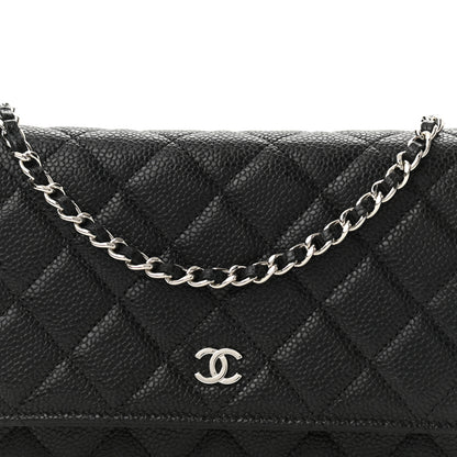 Chanel Caviar Quilted Wallet On Chain WOC Black 9 of 12