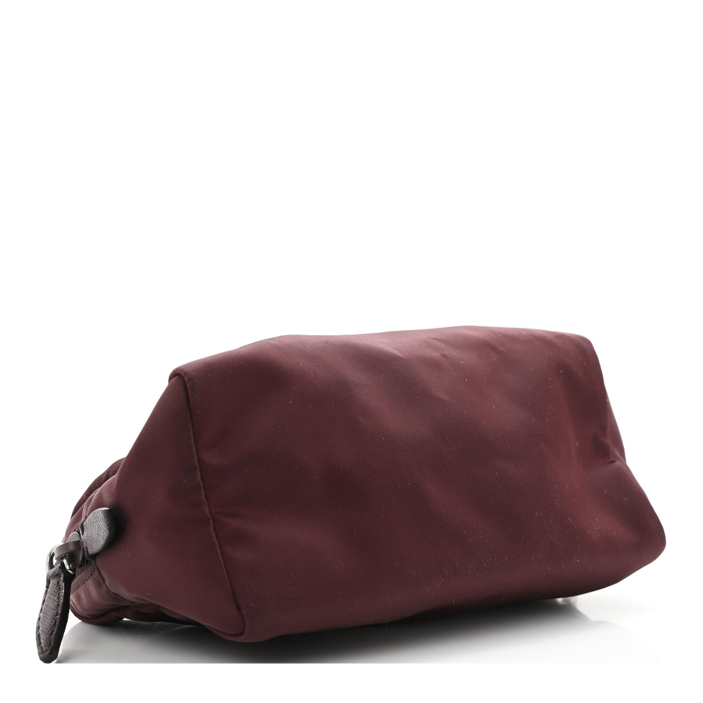 Tessuto Nylon Saffiano Wristlet Granato