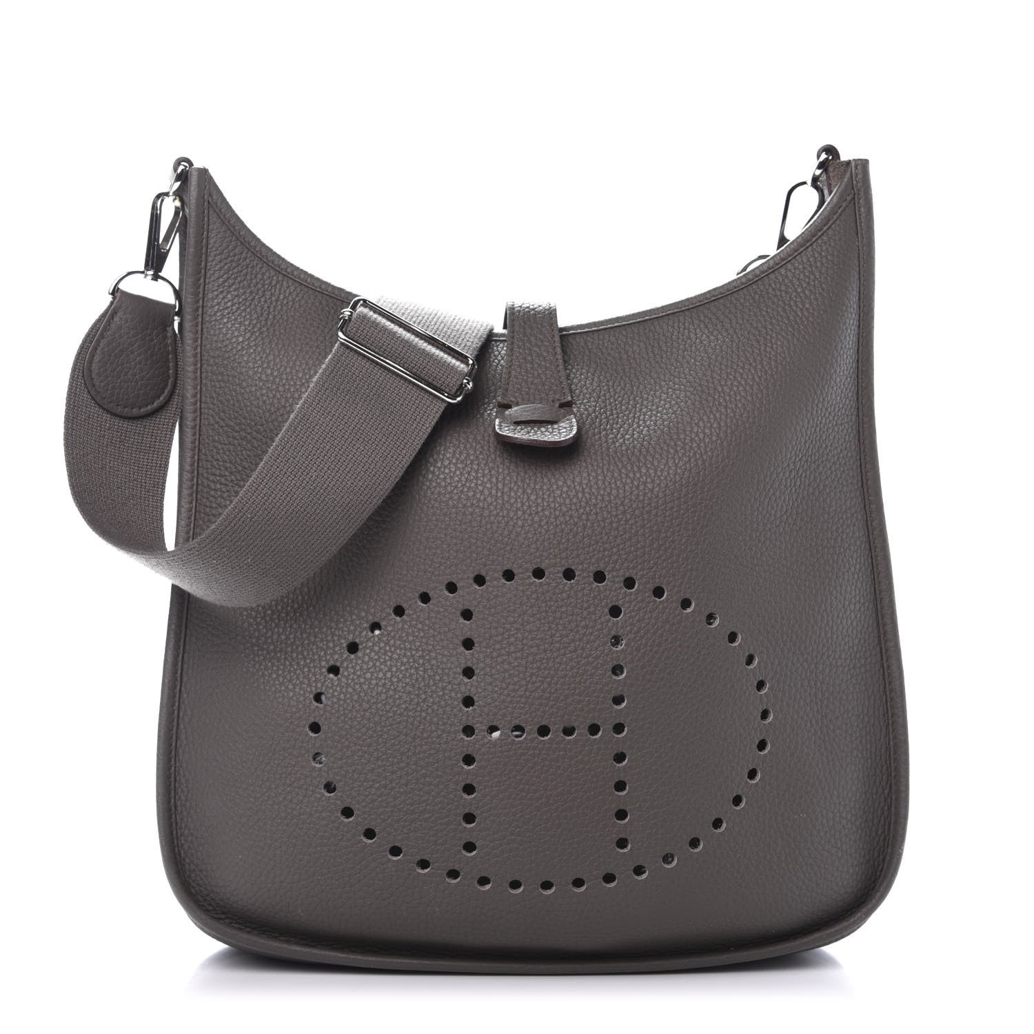 Hermes Taurillon Clemence Evelyne III PM Etain 1 of 13