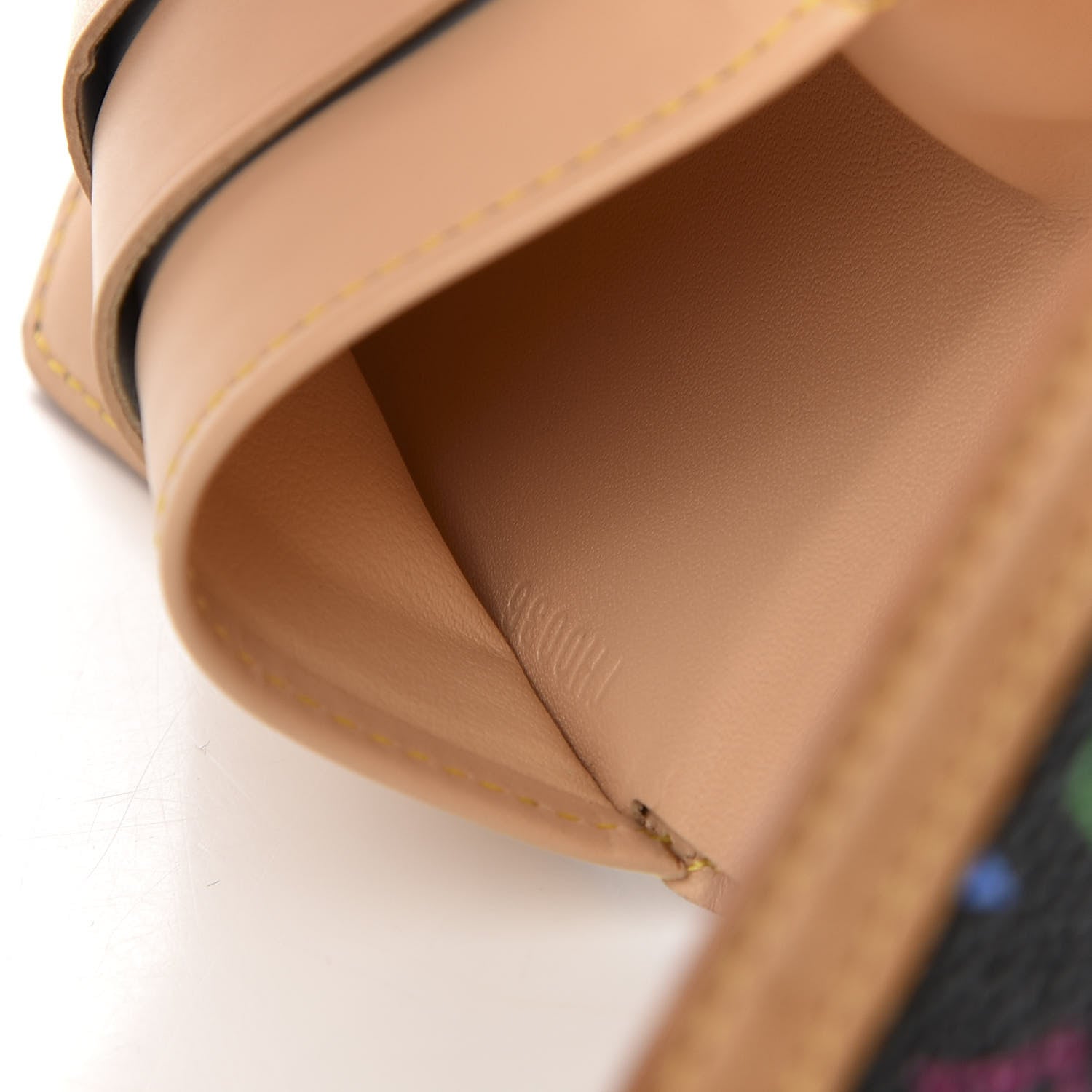 Louis Vuitton Monogram Multicolor Porte-Monnaie Billets Wallet Black 7 of 8