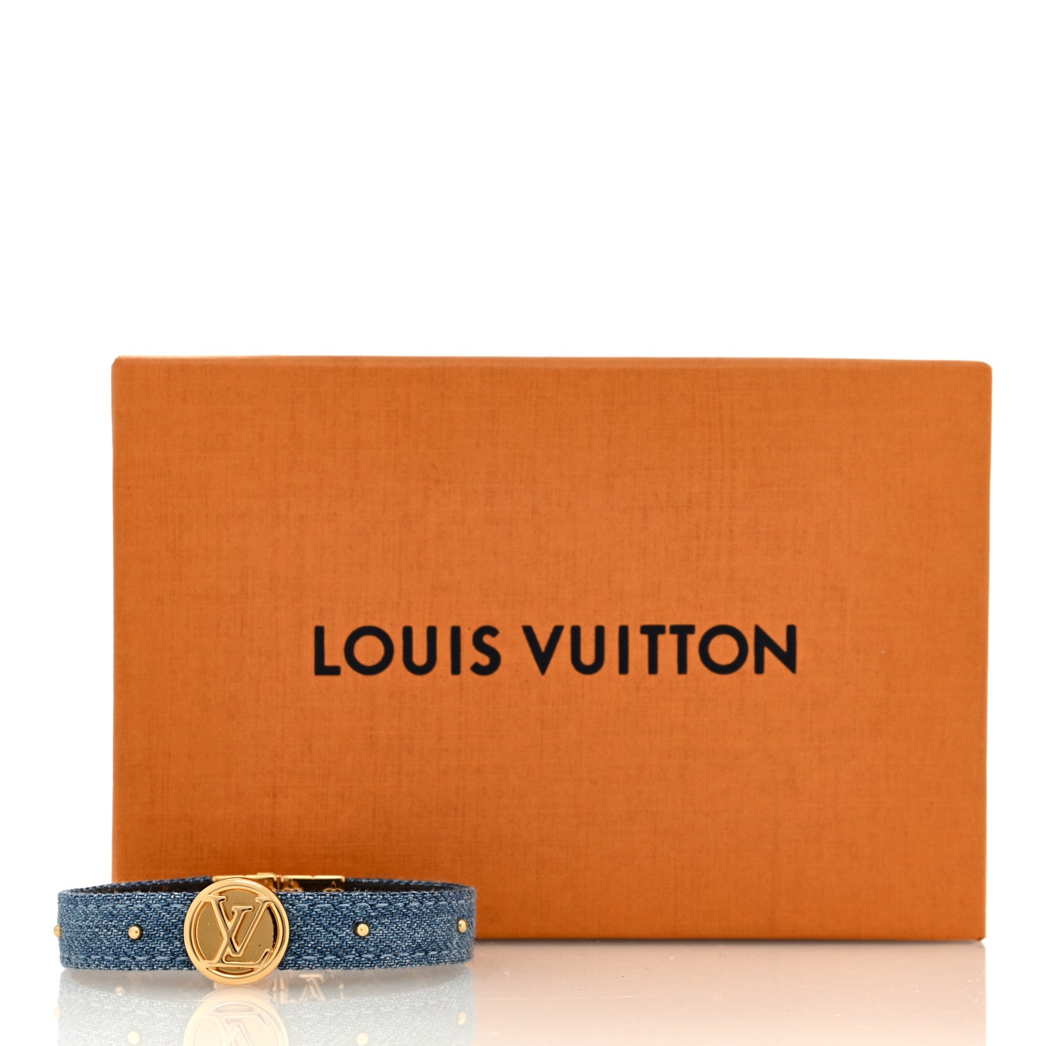Louis Vuitton Monogram LV Circle Reversible Bracelet 17 Denim 8 of 8