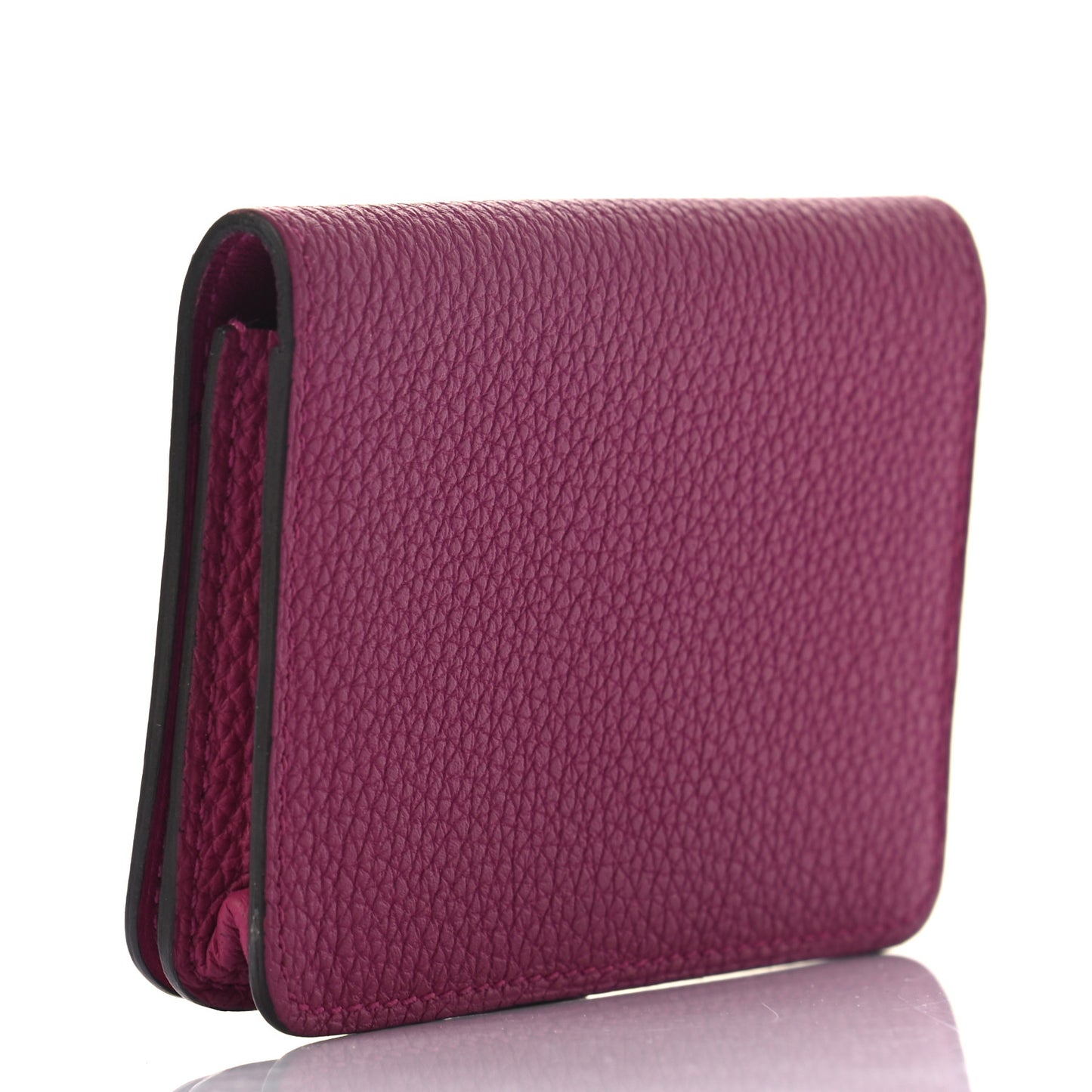 Togo Dogon Card Case Rose Pourpre