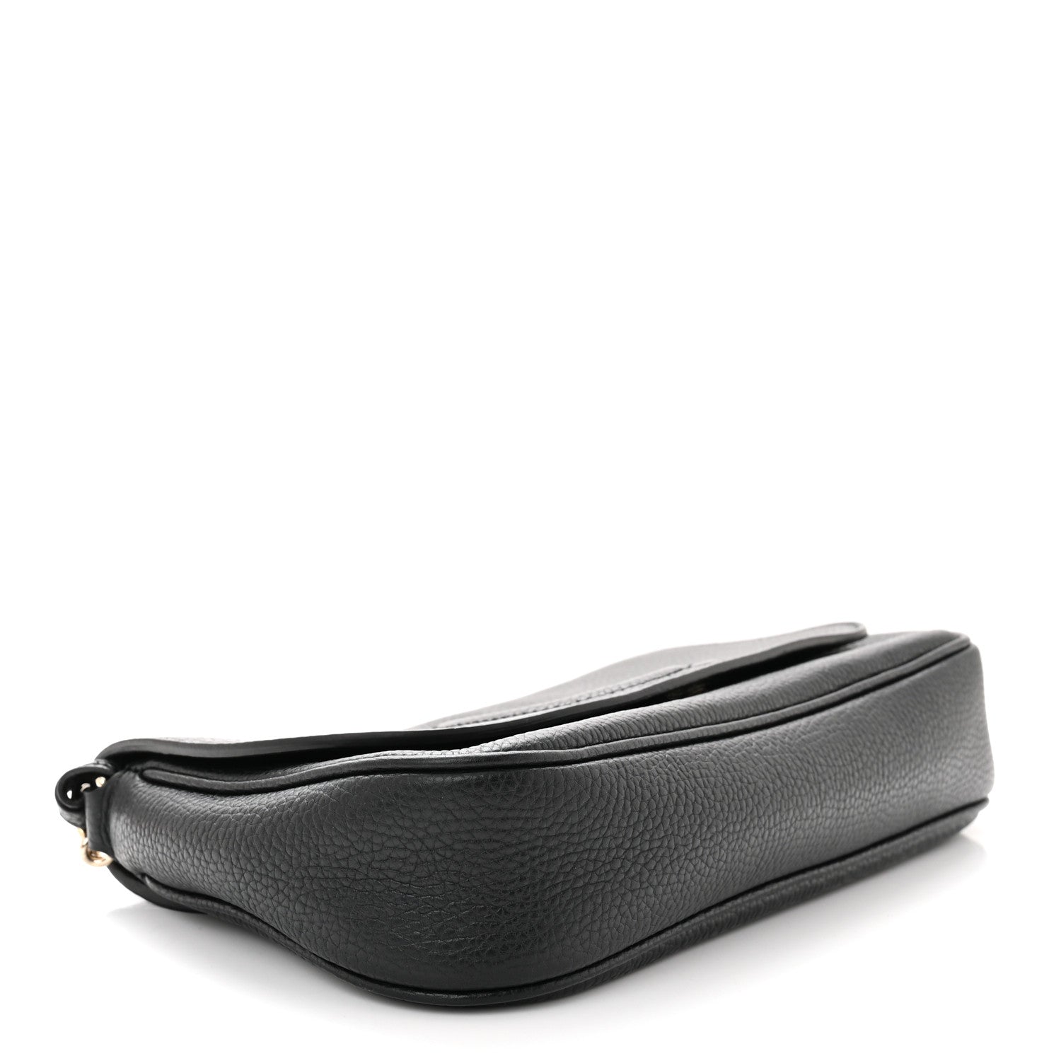 Gucci Pebbled Calfskin Medium Soho Flap Crossbody Black 4 of 10