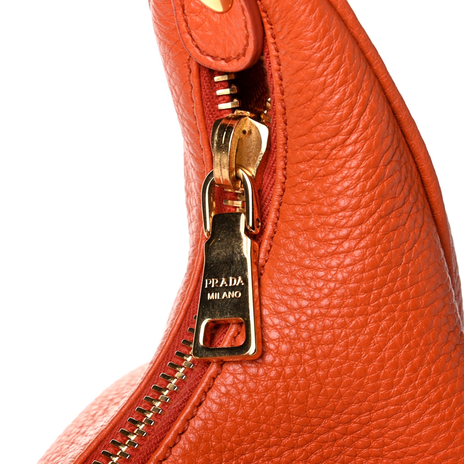 Prada Vitello Daino Hobo Papaya 5 of 6