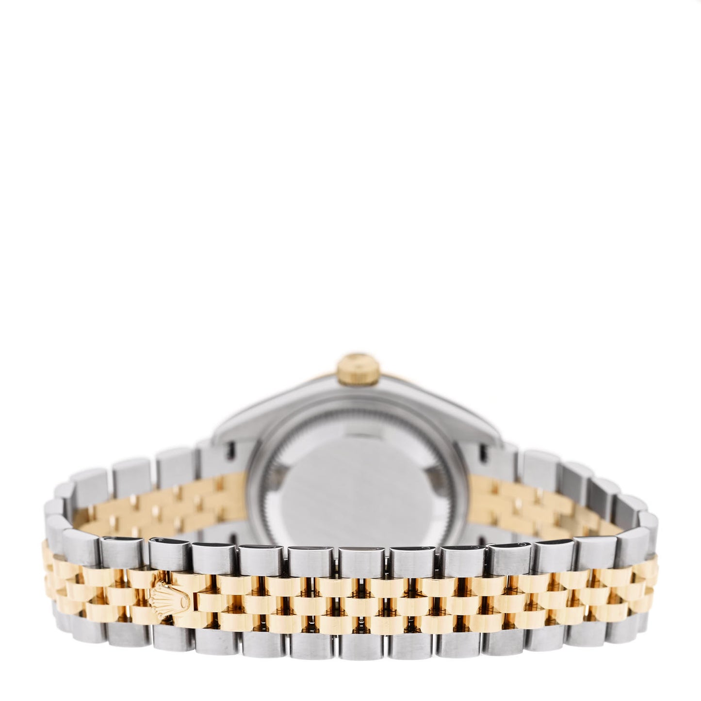 Stainless Steel 18K Yellow Gold Diamond 28mm Oyster Perpetual Datejust Watch Silver 279173