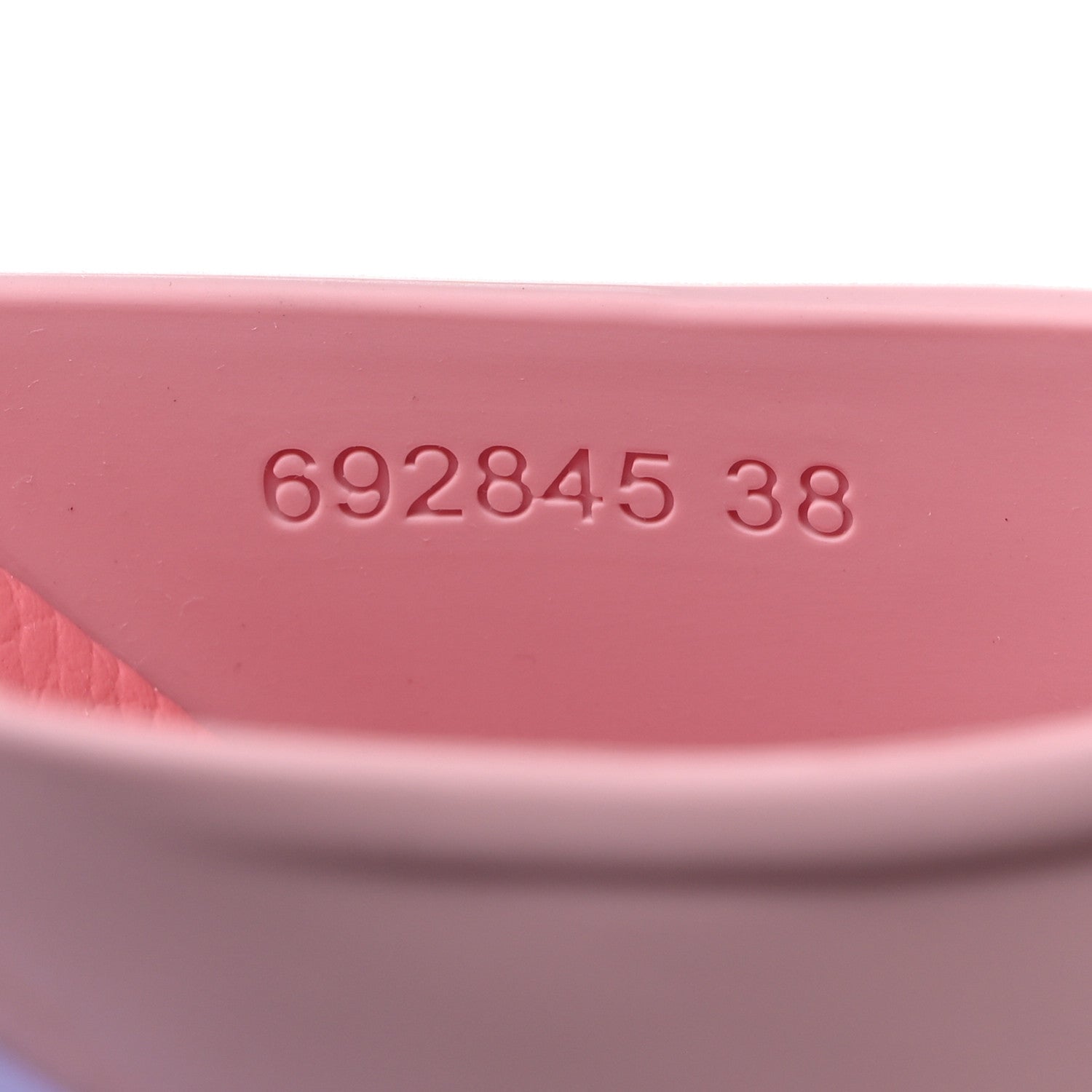 Gucci Soft Rubber Womens Interlocking G Platform 42mm Slide Sandals 38 Sugar Pink 8 of 10