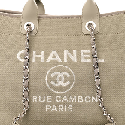 Chanel Mixed Fibers Medium Deauville Tote Grey 9 of 16