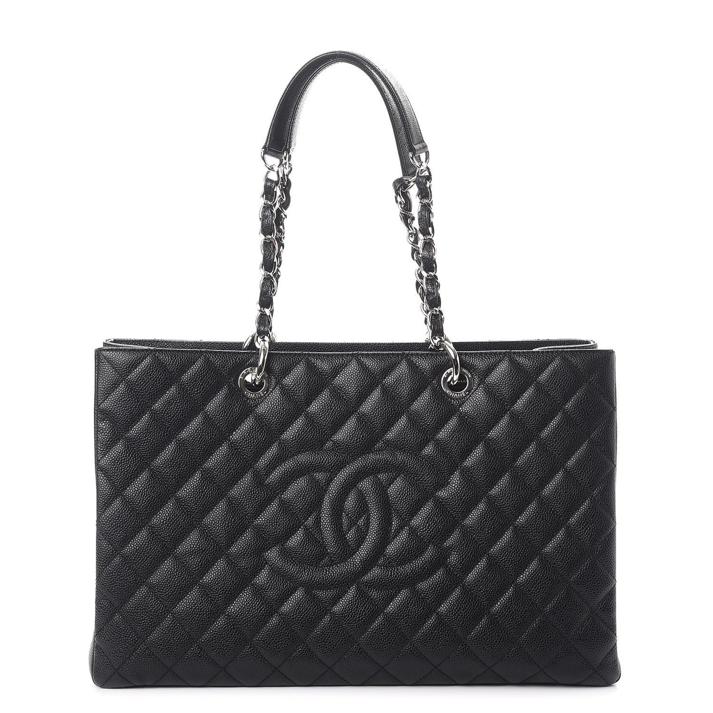 Caviar Quilted XL Grand Shopping Tote GST Black