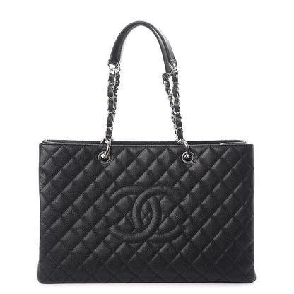 Chanel Caviar Quilted XL Grand Shopping Tote GST Black 1 of 7