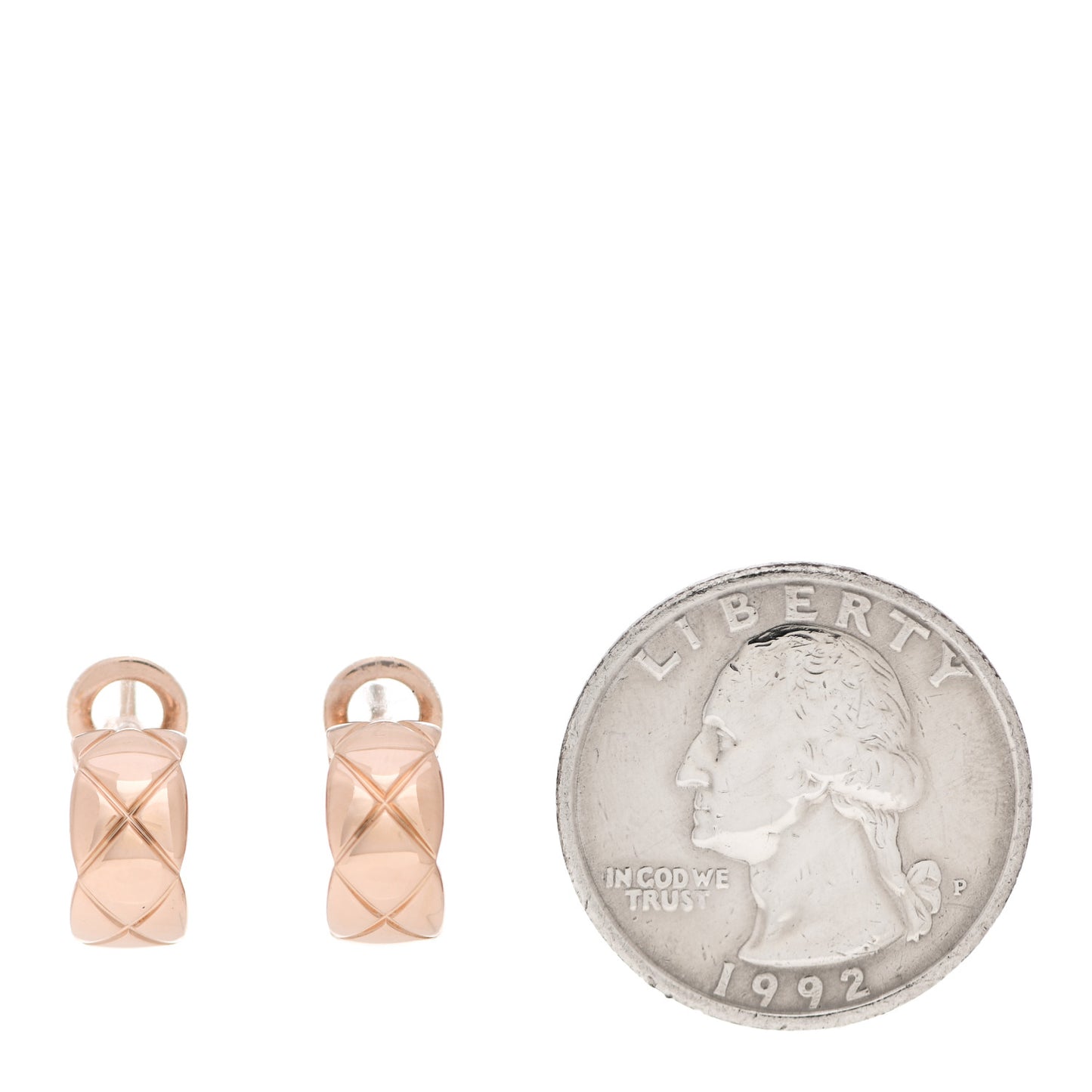 18K Beige Gold Coco Crush Hoop Earrings