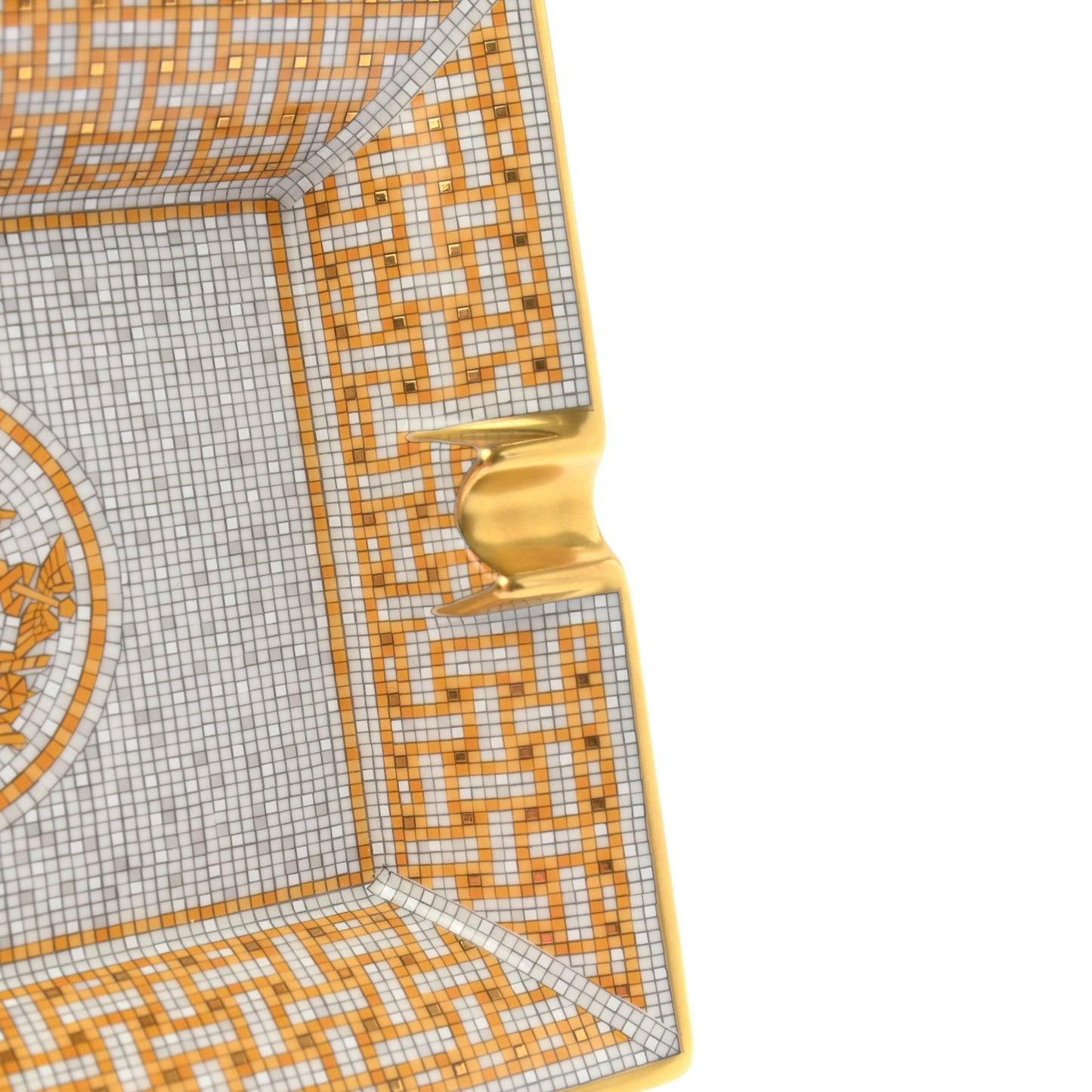 Porcelain Mosaique Au 24 Gold Ashtray