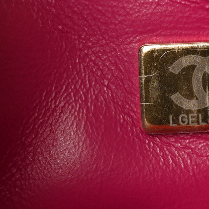 Chanel Lambskin Quilted Mini Rectangular Pearl Crush Flap Fuchsia 7 of 10