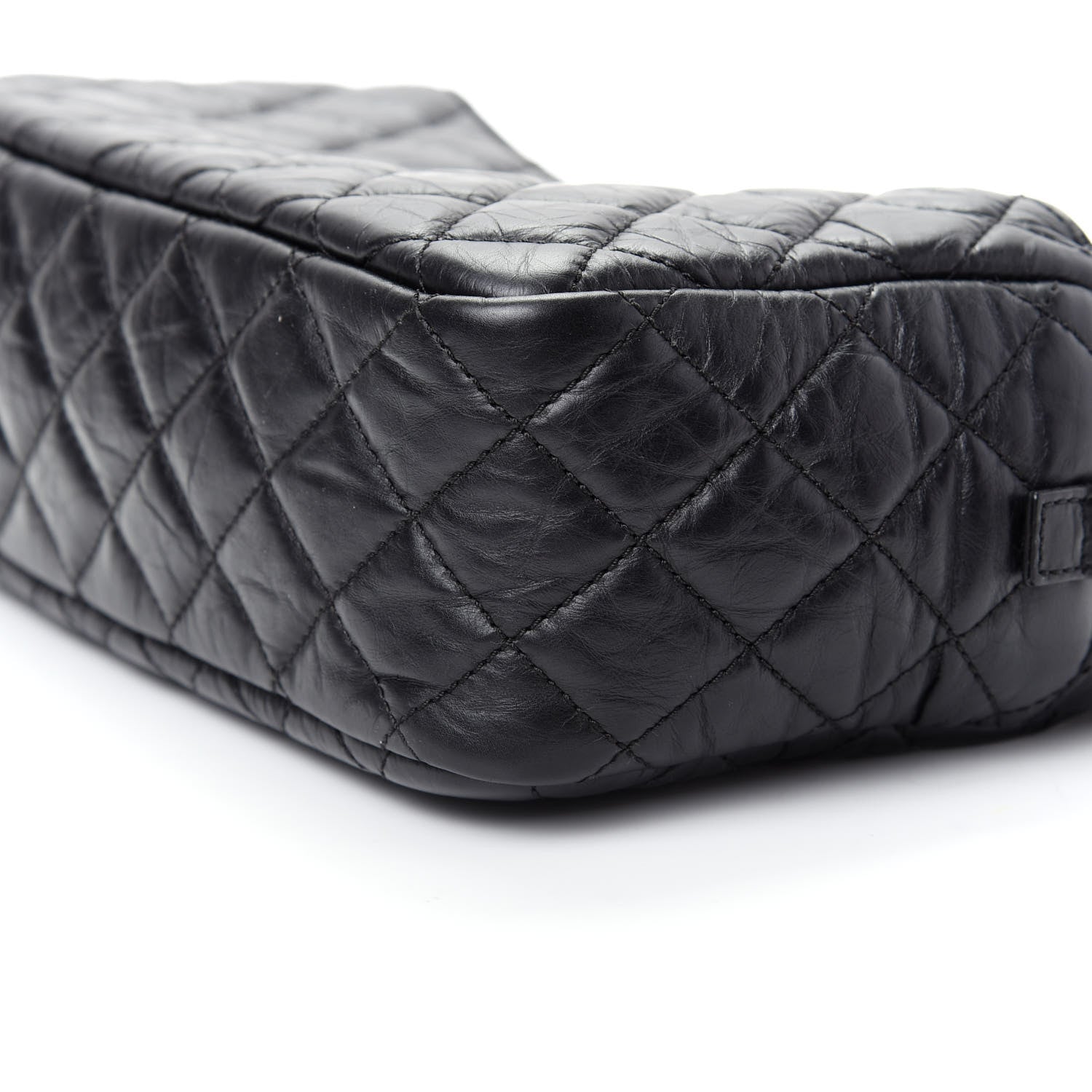 Chanel Aged Calfskin Quilted Medium Reissue Camera Case Black 7 of 10