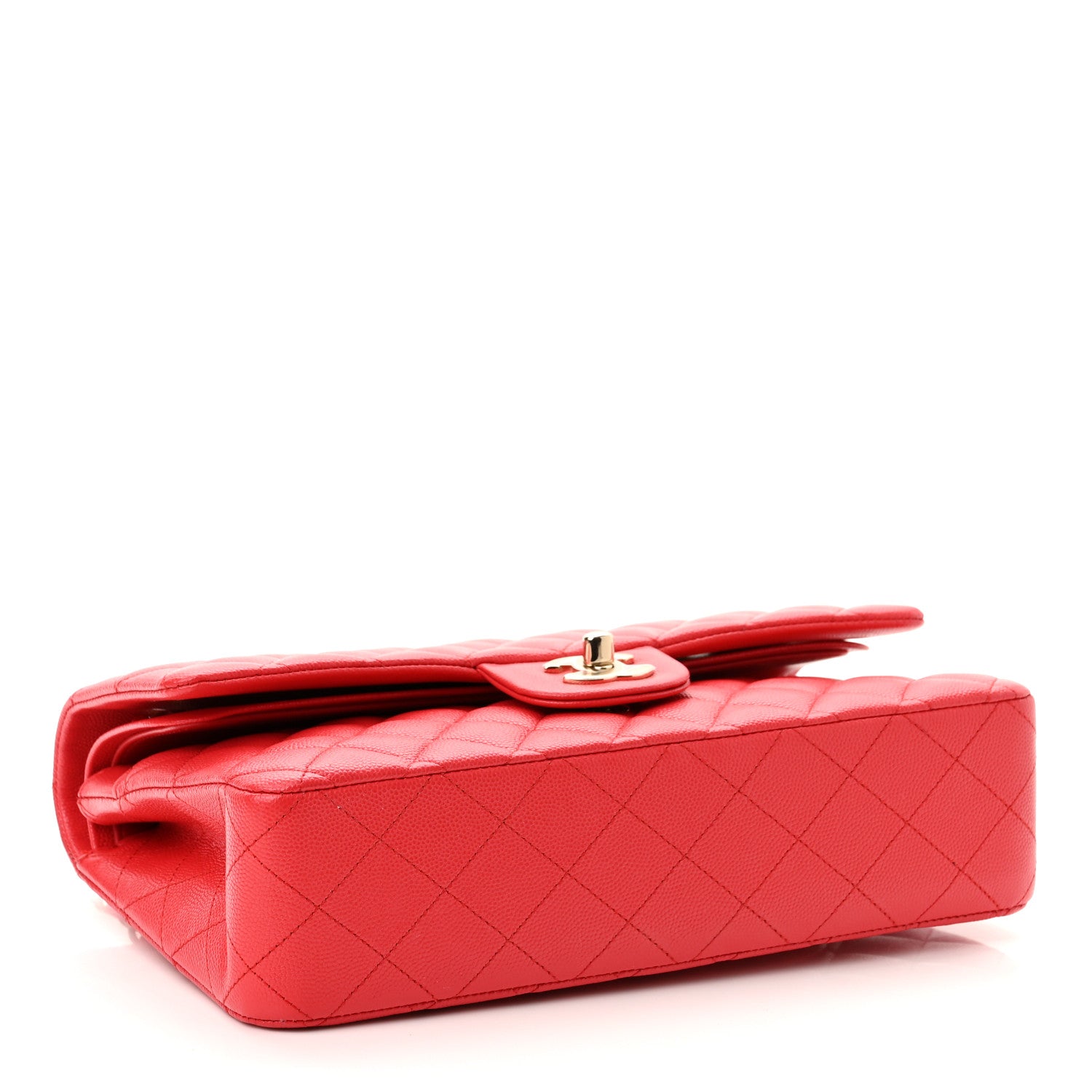 Chanel Caviar Quilted Medium Double Flap Red 4 of 10