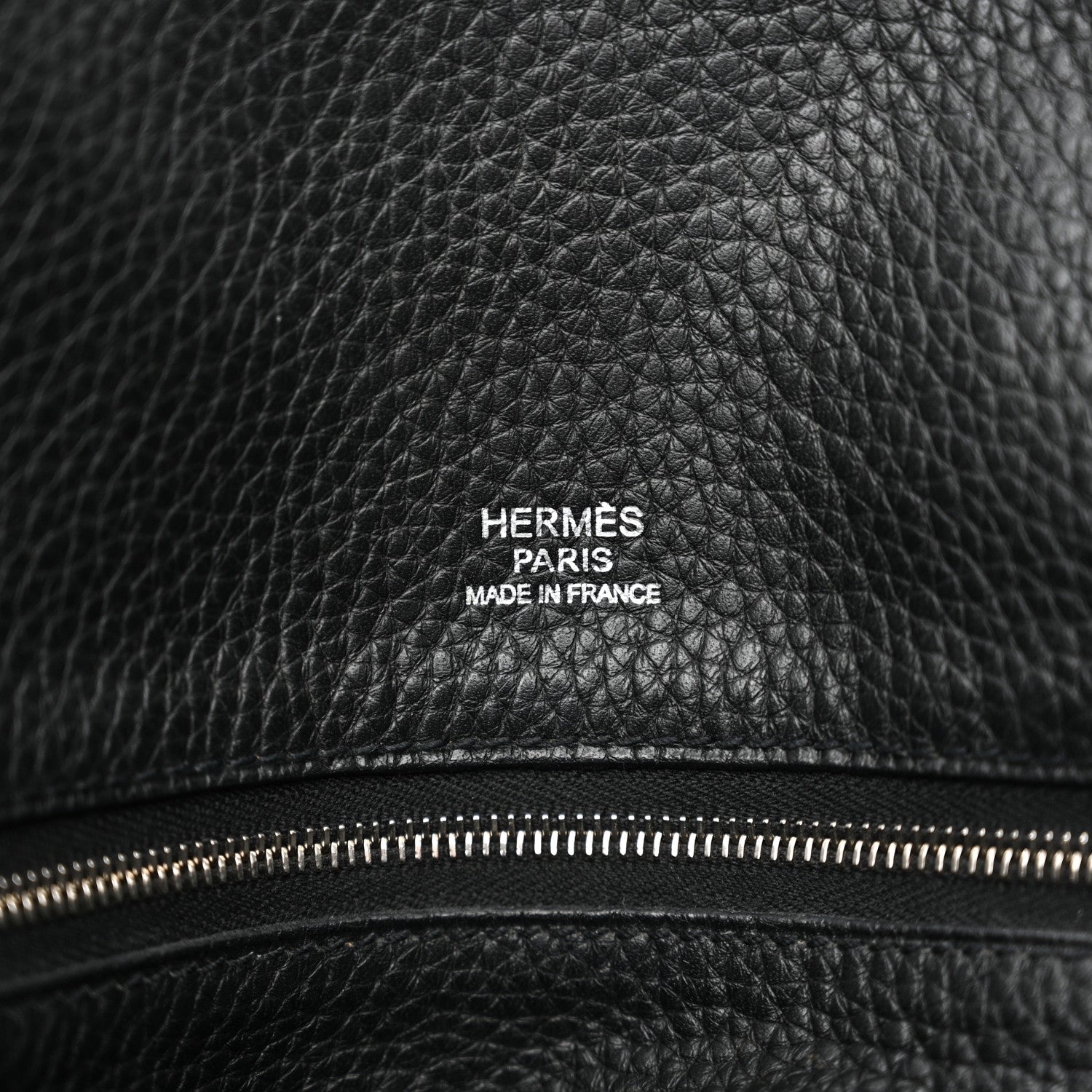 Hermes Taurillon Clemence Victoria II Cabas 35 Black 6 of 15