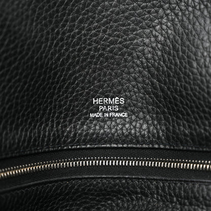 Hermes Taurillon Clemence Victoria II Cabas 35 Black 6 of 15