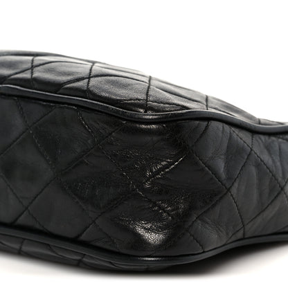 Chanel Lambskin Quilted Small Diamond CC Camera Case Black 11 of 11