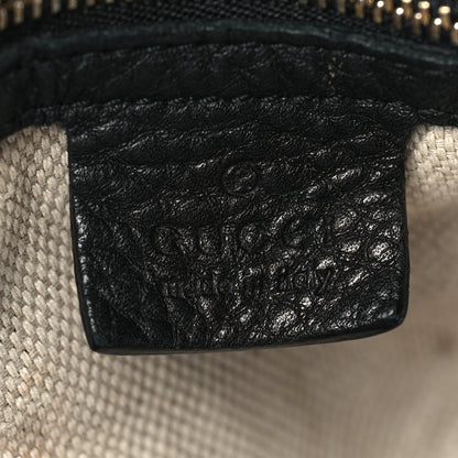 Gucci Pebbled Calfskin Medium Soho Shoulder Bag Black 6 of 8