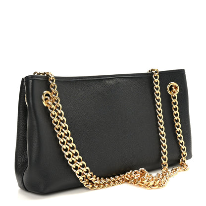 Celine Supple Grained Calfskin Medium Newspaper Bag Black 3 of 8